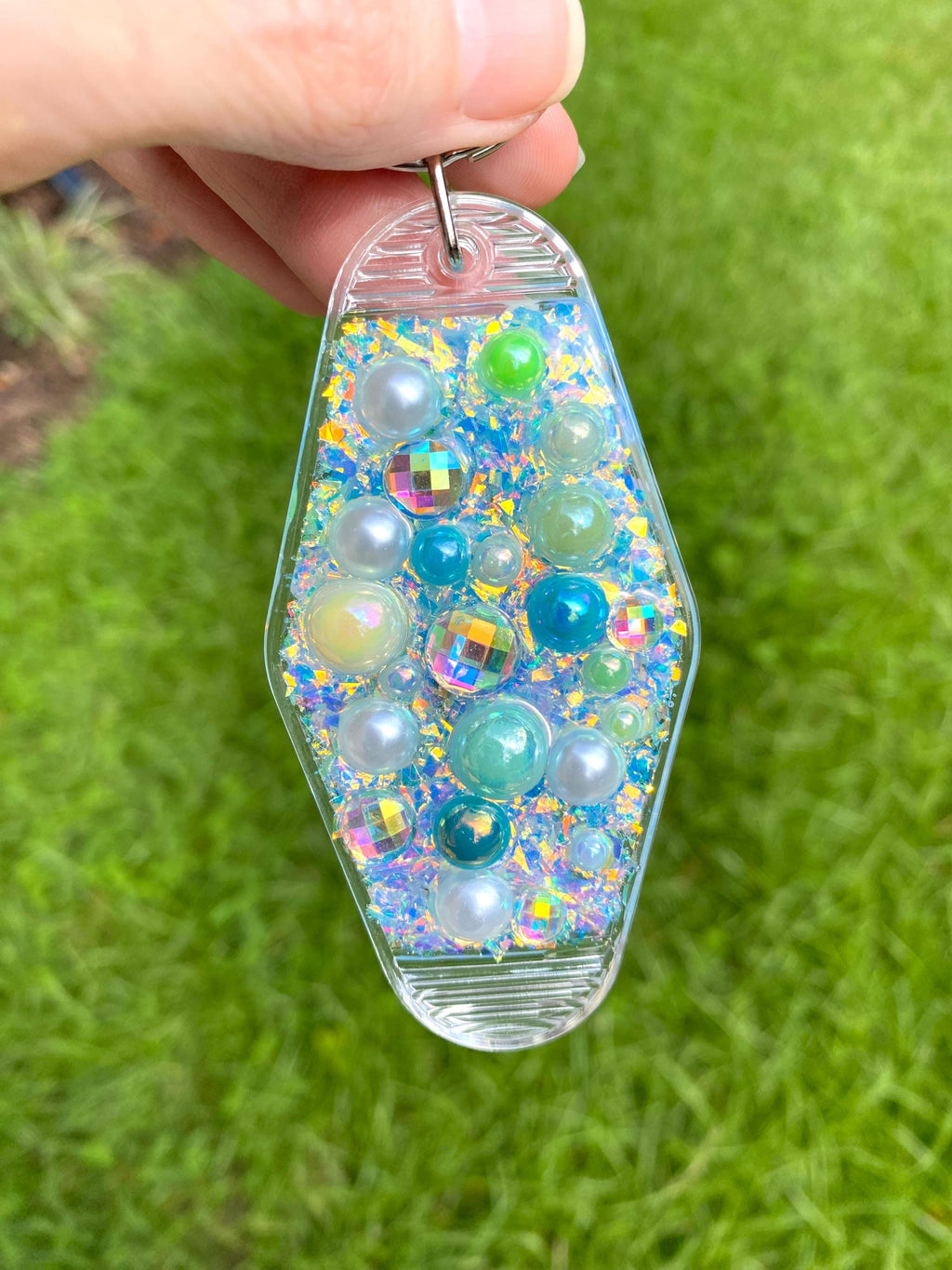 Beach Vibes Kawaii Resin Retro Motel Junk Keychain