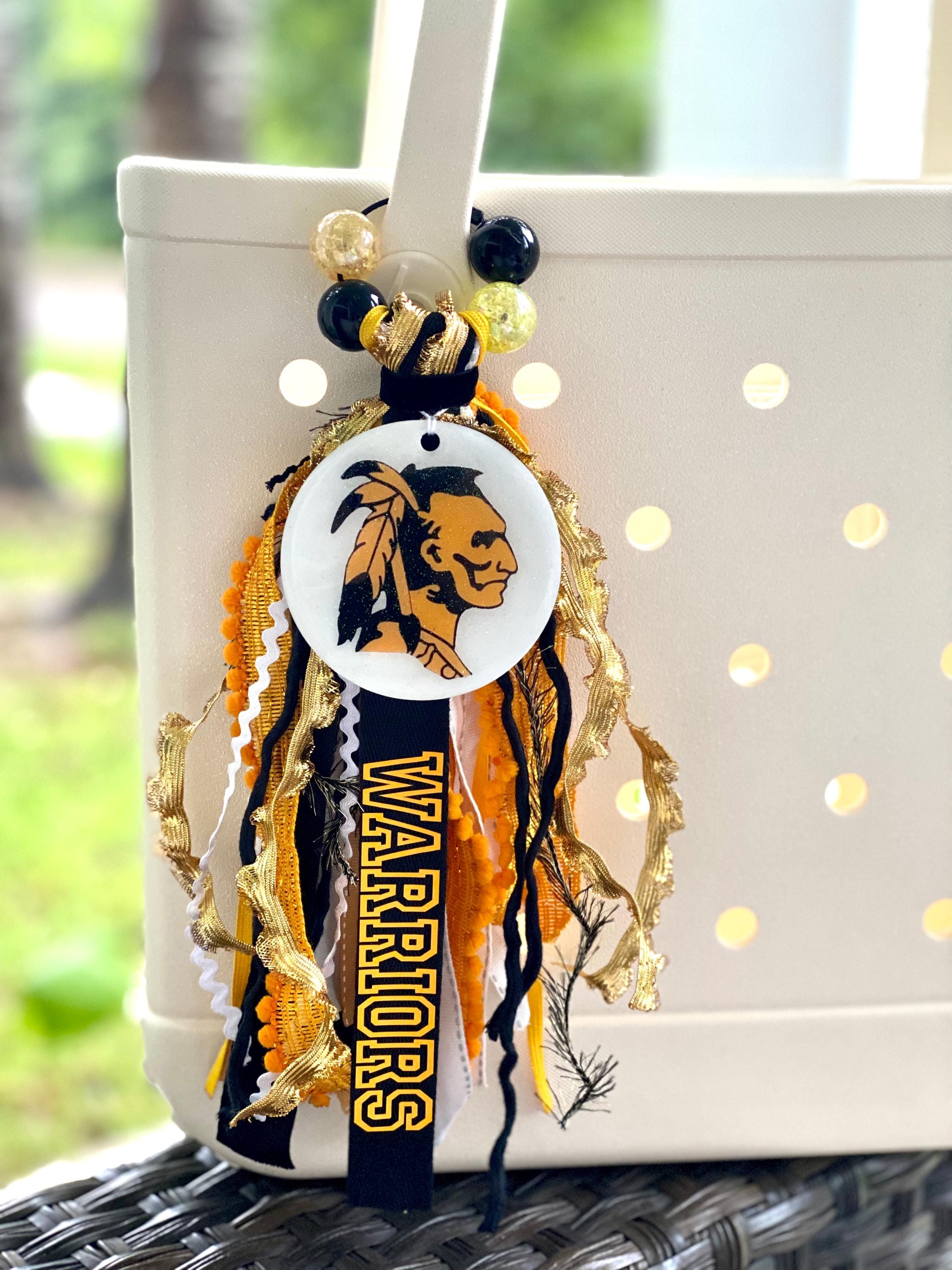 Personalized Bogg Bag Tassel Charm: Custom Ribbon Tag, Team Colors