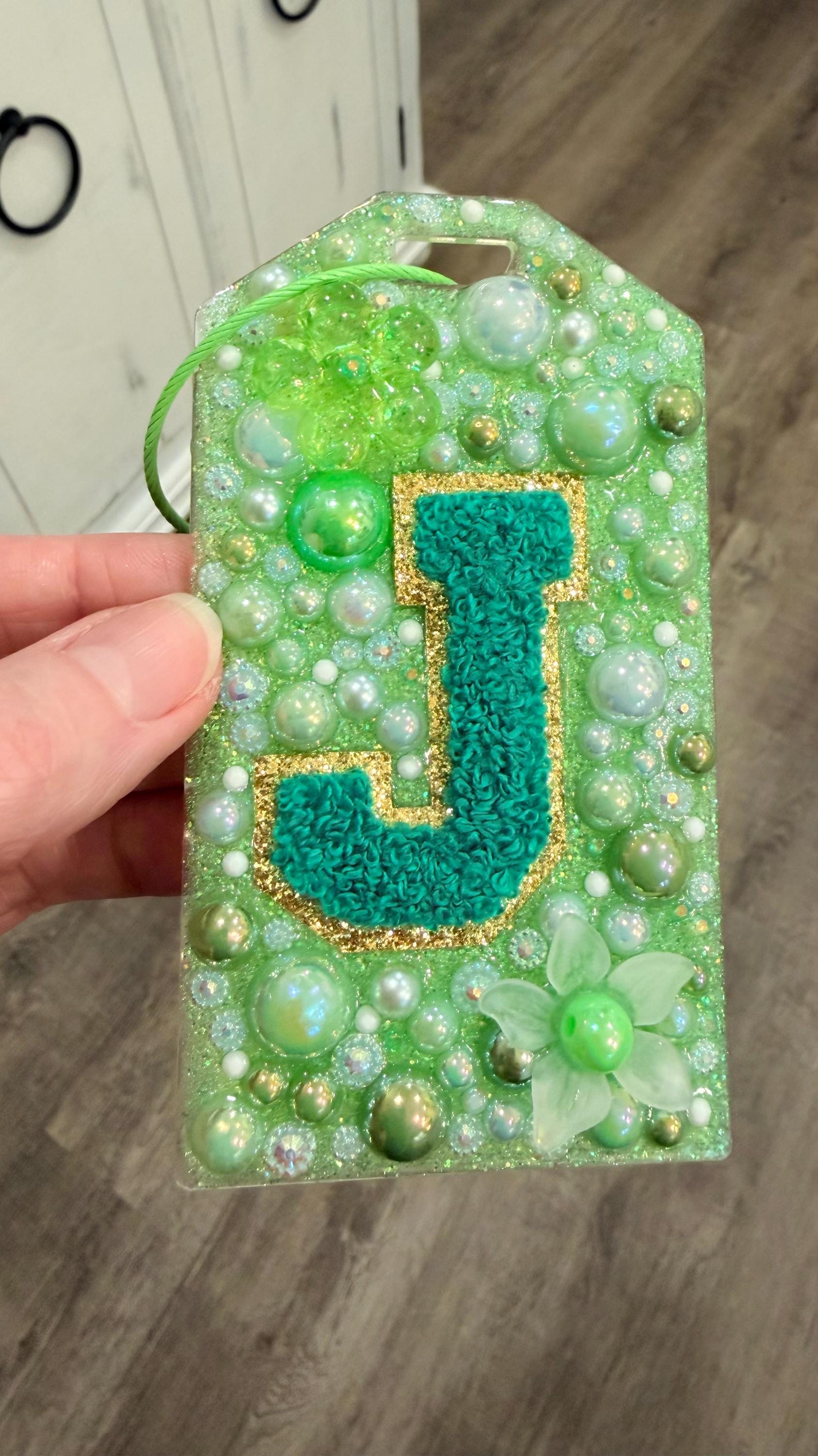 Personalized Luggage Tag – Custom Initial & Color Combo