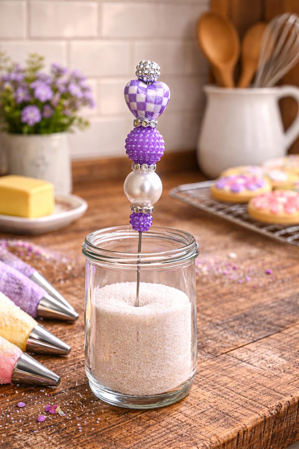 Checkered Beaded Cookie Scribe | Royal Icing Decorating Needle