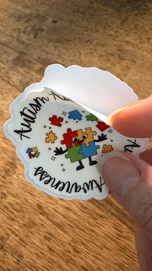 Autism Awareness Sticker – Subtle & Supportive Design | Matte Finish