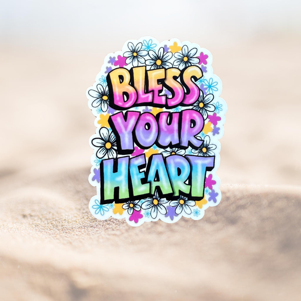 Bless Your Heart Floral Sticker