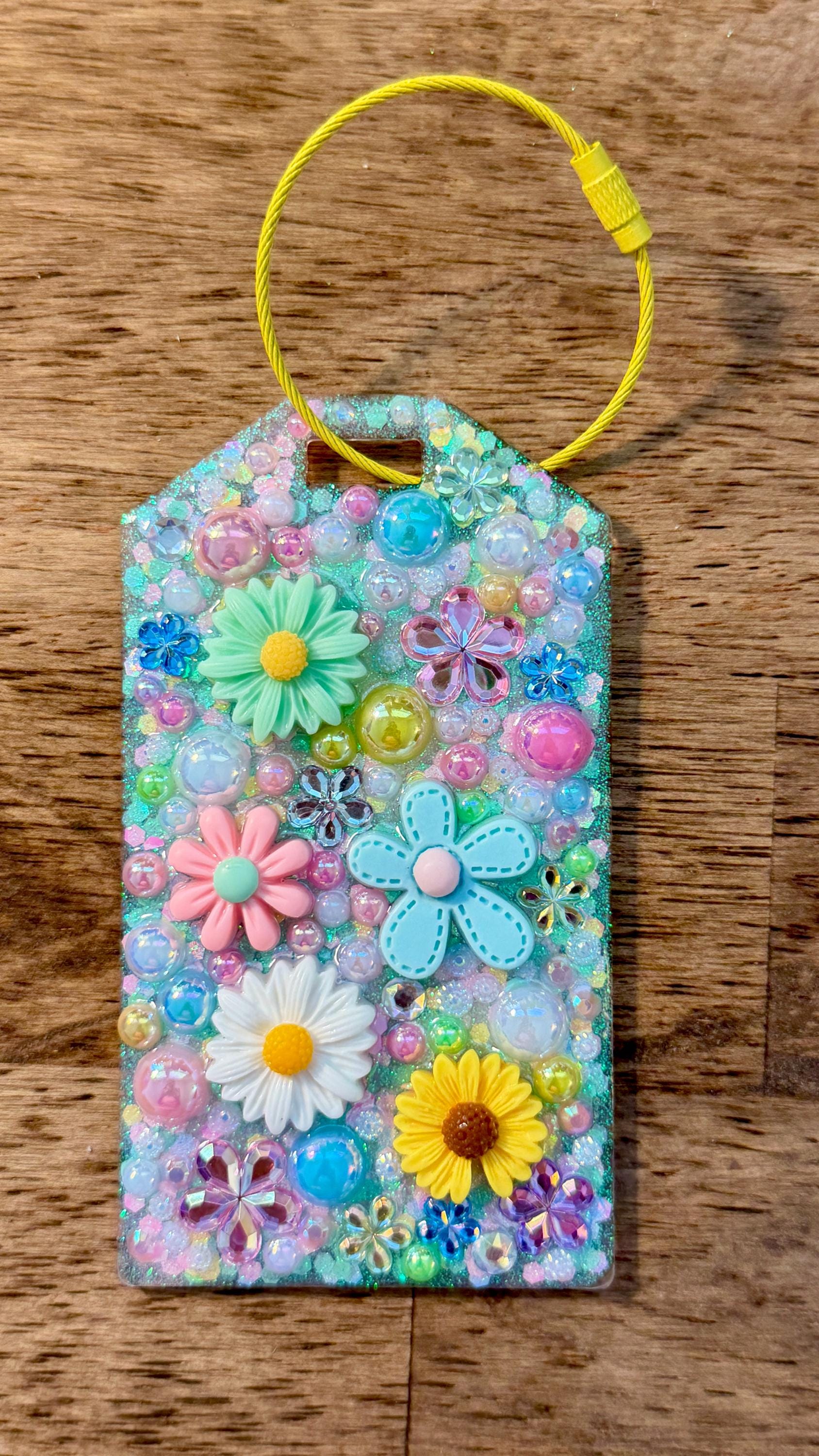 Floral Junk Luggage Tag
