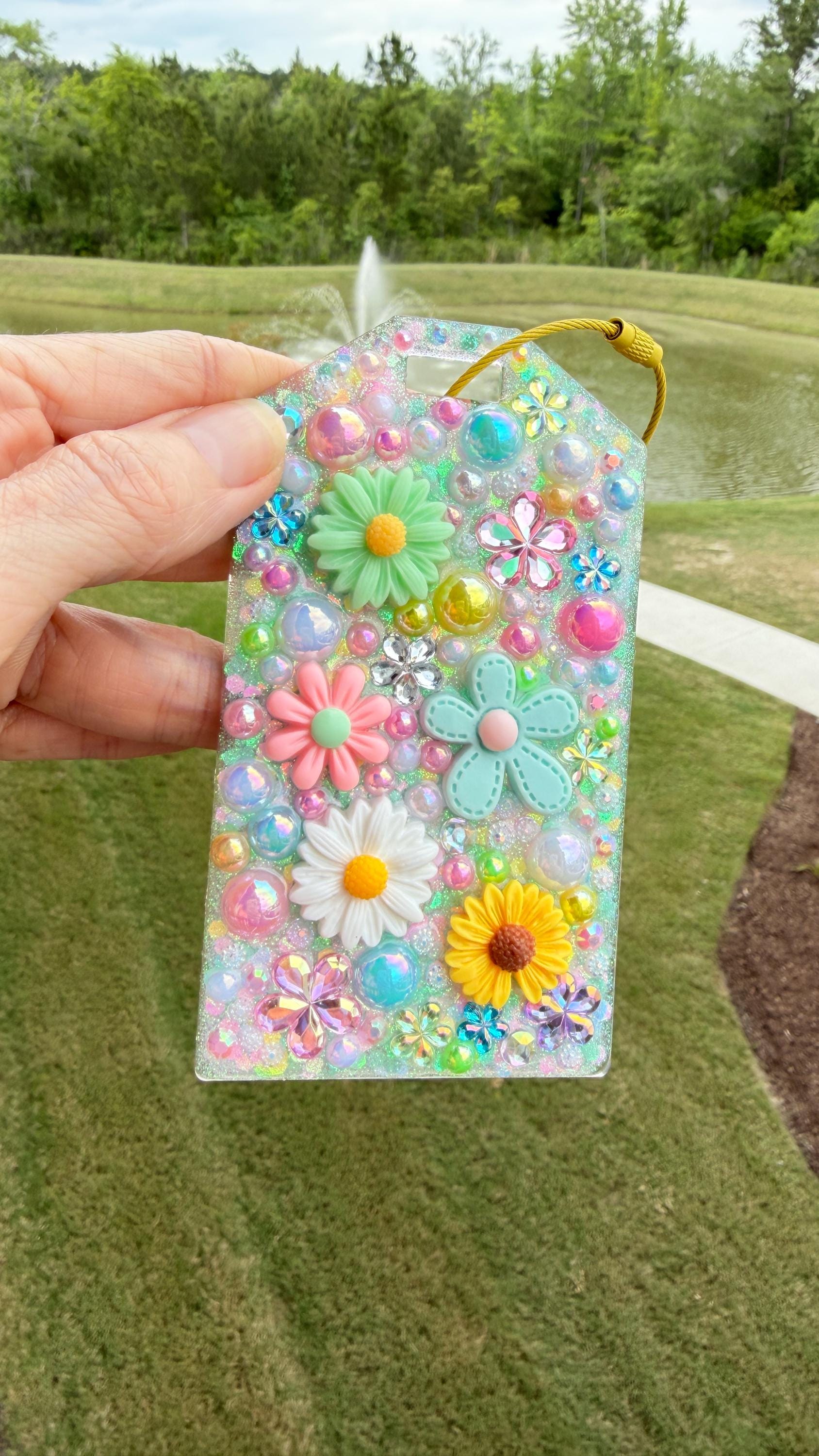 Floral Junk Luggage Tag