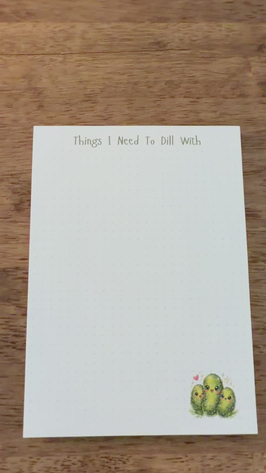 Things I Need To Dill With Notepad